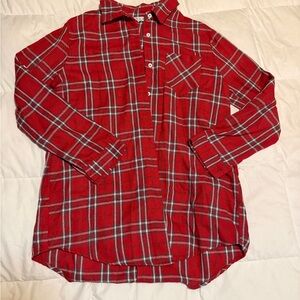 Red Plaid Women’s Shirt